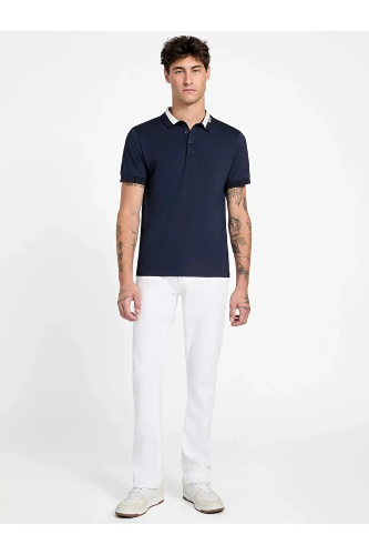 Resim Guess Collar Polo Guess  Erkek  T-shirt M6RP47KARS2-G7V2 Ss Paul