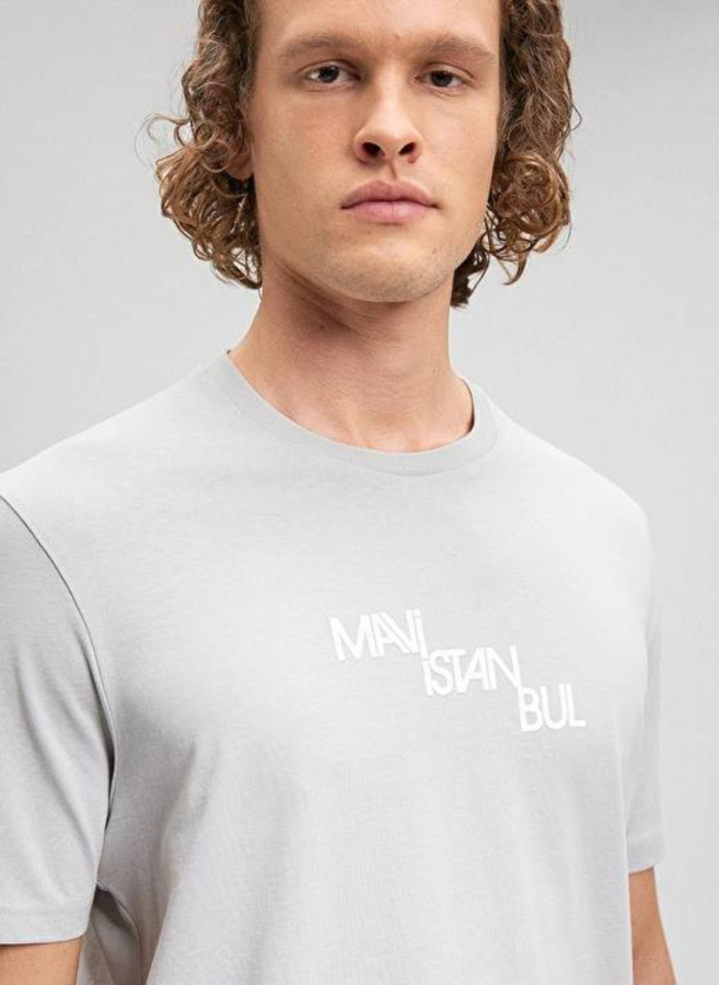 Resim Mavi İstanbul Erkek T-Shirt M0612274-70075