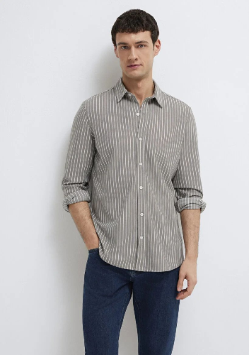 Resim Mavi Erkek Uzun Kol Gömlek M0211404-91582