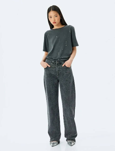 Resim Koton Kadın T-shirt 5SAL10014IK