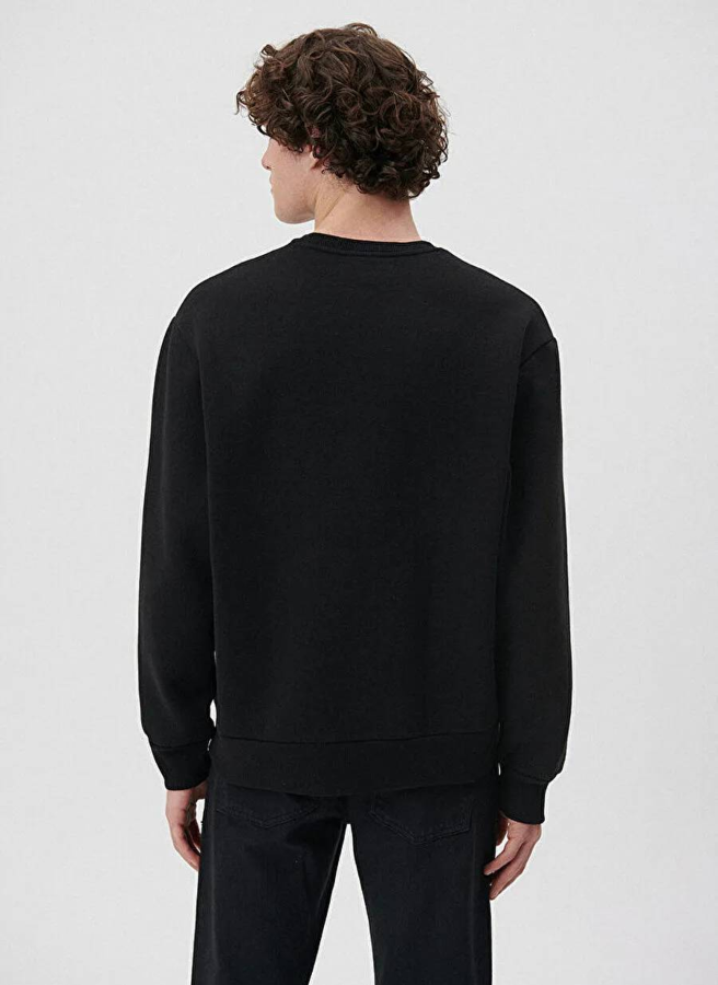 Resim Mavi Baskılı Erkek Sweat M0611716-900