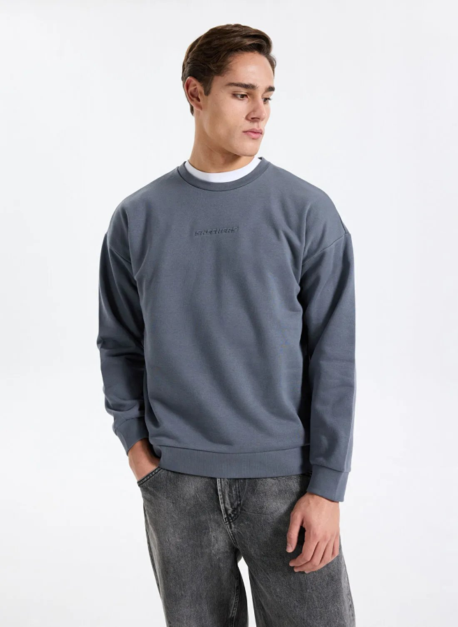 Resim Skechers M Essential Crewneck  Erkek Sweat S2610015-3998