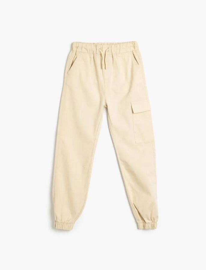 Resim Koton Erkek Çocuk Kanvas Pantolon 5SKB40054TW