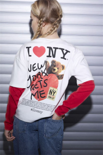 Resim Defacto Kız Çocuk T-shirt H0147A8/ER105