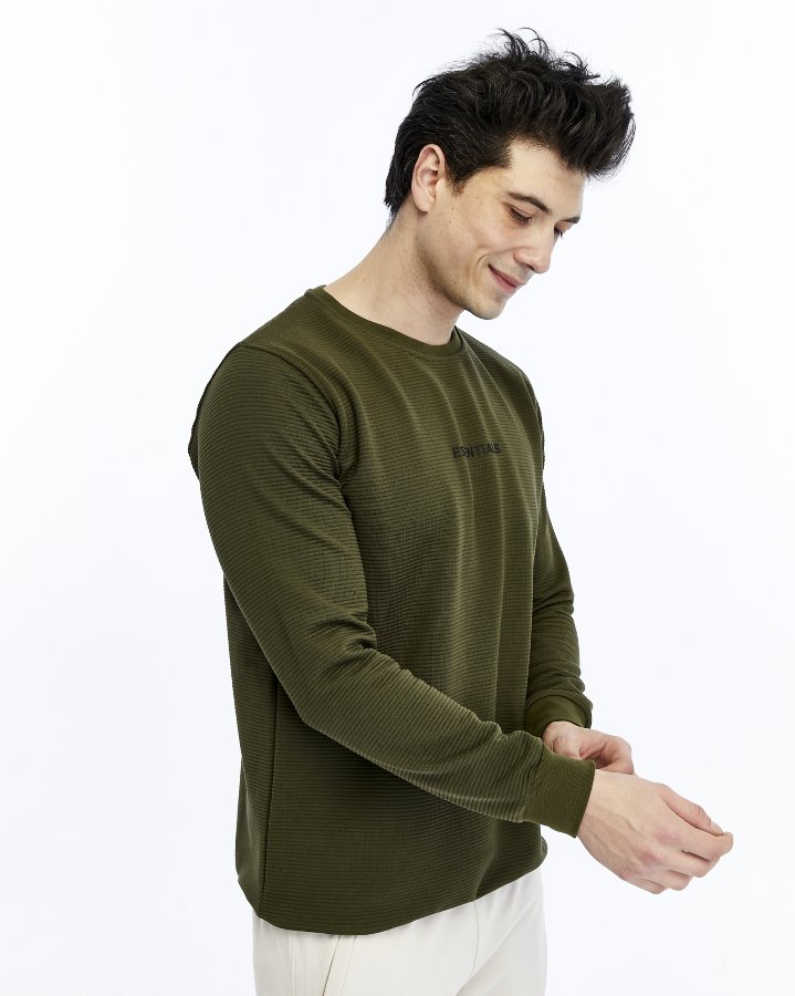 Resim Paul&More Erkek Sweat Essentıals Baskı Ottoban