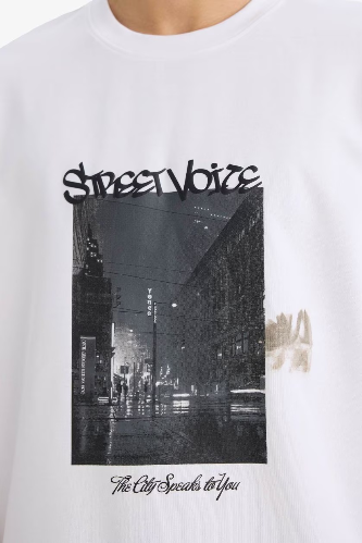 Resim Defacto Erkek T-shirt F9687AX/WT34