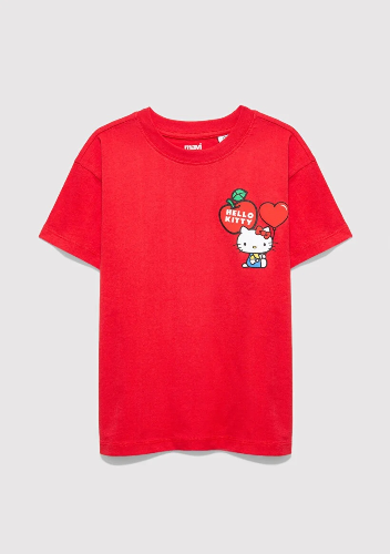 Resim Mavi Kız Çocuk T-shirt M7610429-70478