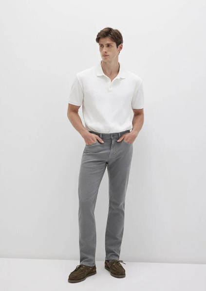 Resim Mavi Martin Pewter Erkek Kanvas Pantolon M0037831022