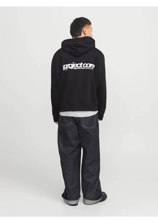 Resim Jack & Jones Jcounıon Prınt Sweat Hood Noos Erkek Sweat 12273915
