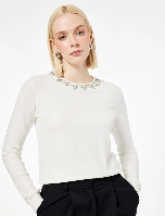 Resim Koton Kadın Kazak 6WAK90307HT