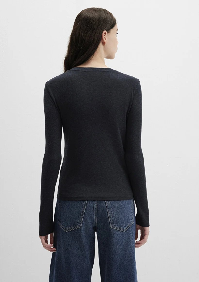 Resim Mavi Kadın T-shirt M1613652-80022