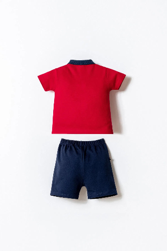 Resim U.S. Polo Assn Bebek Erkek Bebek Şort Takım Usb2915