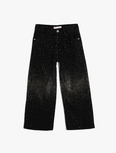 Resim Koton Kız Çocuk Jean Pantolon 5SKG40076AD