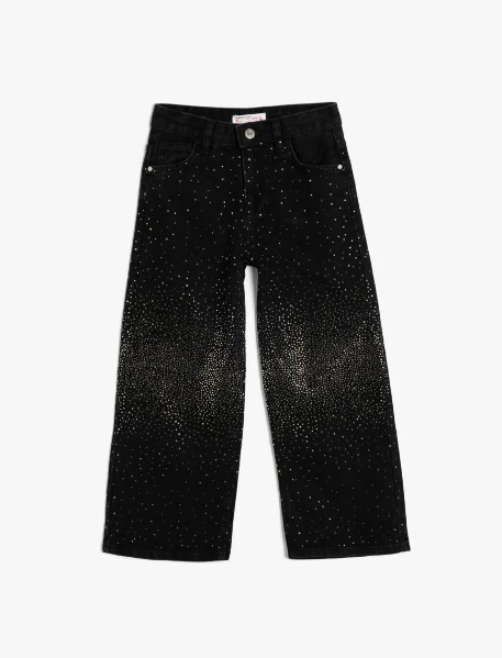 Resim Koton Kız Çocuk Jean Pantolon 5SKG40076AD