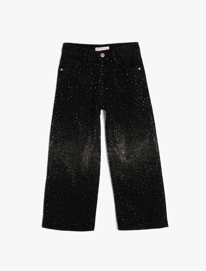 Resim Koton Kız Çocuk Jean Pantolon 5SKG40076AD