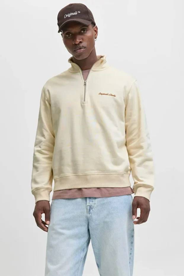 Resim Jack & Jones Jornorrebro Emb Sweat High Neck Sn Erkek Sweat 12282899