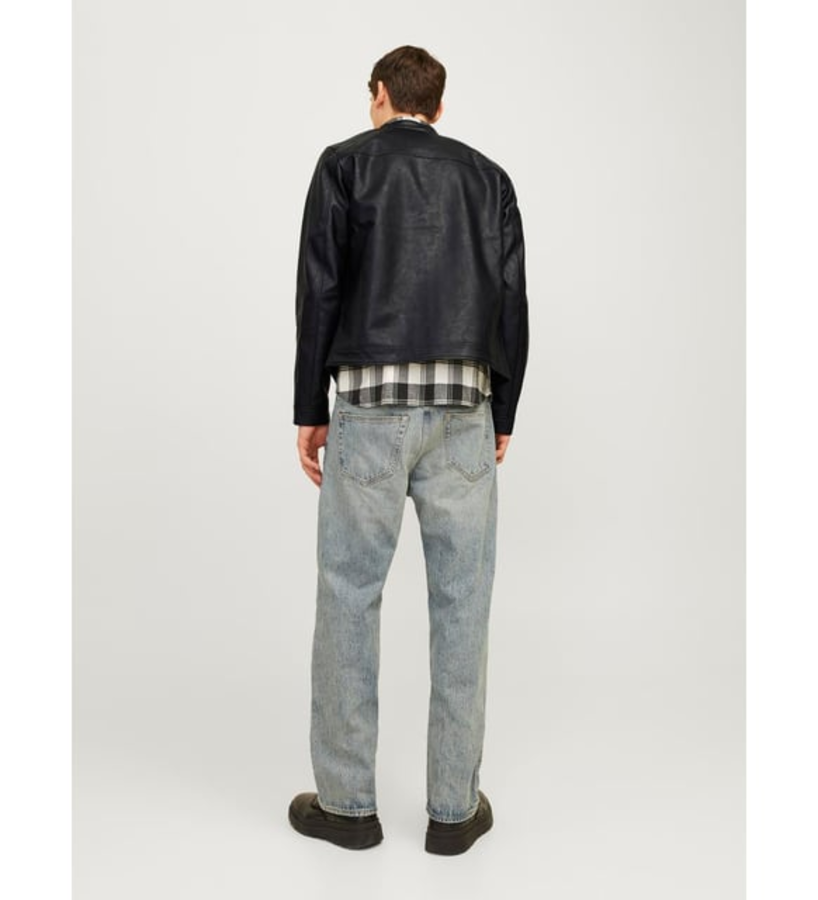 Resim Jack & Jones Jjedylan Clean Pu Jacket Noos Erkek Deri Mont ve Ceket 12261195