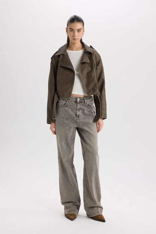 Resim Defacto Kadın Deri Mont ve Ceket B0545AX/BN390