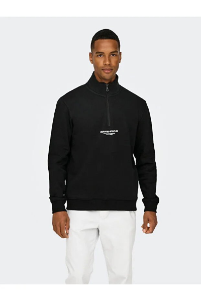 Resim Only & Sons Onscurated Reg Half Zip Sweat Noos Erkek Sweat 22030922