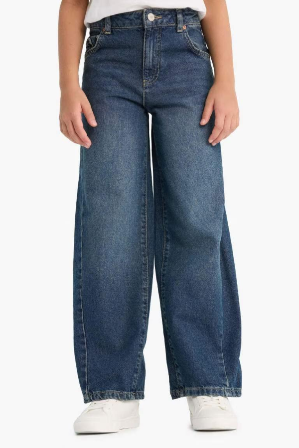 Resim Defacto Kız Çocuk  Jean Pantolon F7541A8/NM34