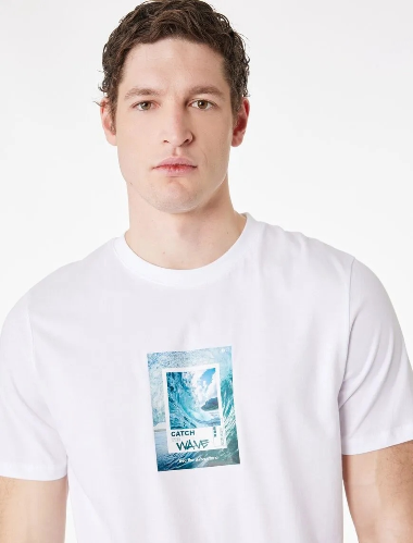 Resim Koton Erkek T-shirt 6SAM10009MK