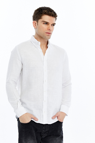 Resim Paul&More Keten Gömlek 01