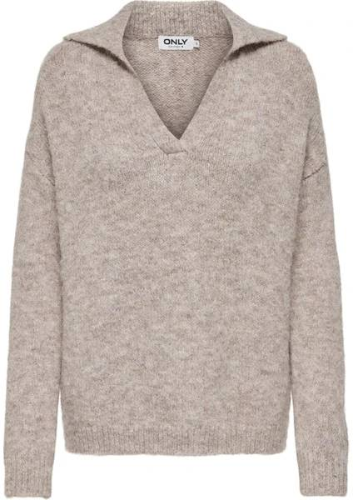 Resim Only Onlmaggıe Lıfe Ls Splıt Neck Cc Knt Kazak 15324310