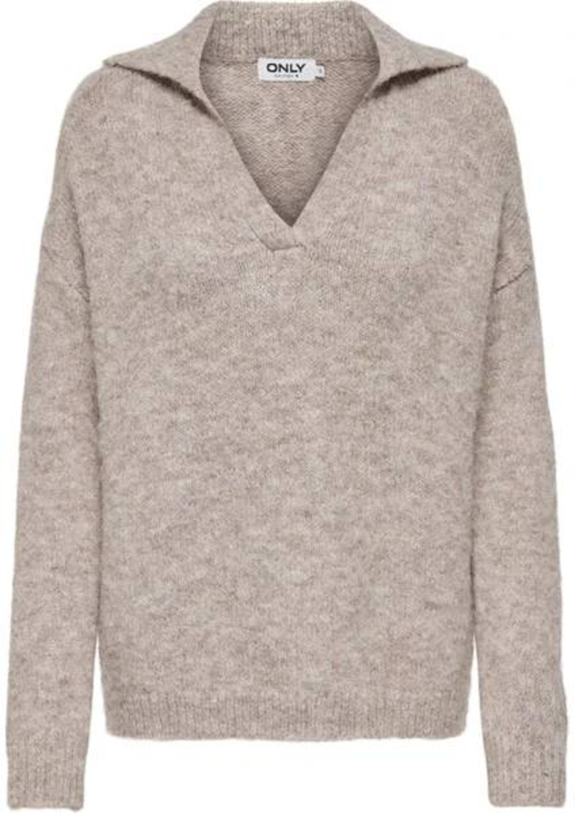 Resim Only Onlmaggıe Lıfe Ls Splıt Neck Cc Knt Kazak 15324310