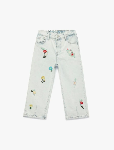 Resim Koton Kız Bebek Jean Pantolon 6SMG40016AD