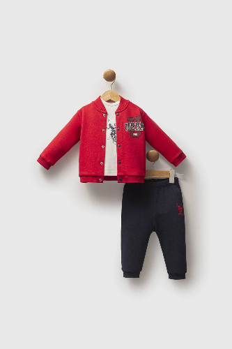 Resim U.S. Polo Assn Kids Erkek Bebek Sweat Takım USB2566