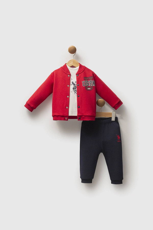 Resim U.S. Polo Assn Kids Erkek Bebek Sweat Takım USB2566