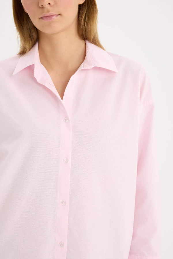 Resim Defacto Kadın Uzun Kol Gömlek C4597AX/PN633