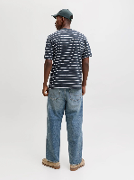 Resim Jack & Jones Jornorrebro Strıpe Tee Ss Cn Erkek T-Shirt 12291021