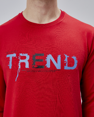 Resim Paul&More Erkek Sweat Trend Baskı 0 Yaka 2 İp