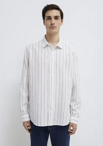 Resim Mavi Erkek Uzun Kol Gömlek M0211384-86702