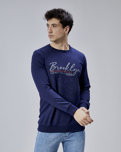 Resim Paul&More Erkek Sweat Brooklyn 0 Yaka 2 İp