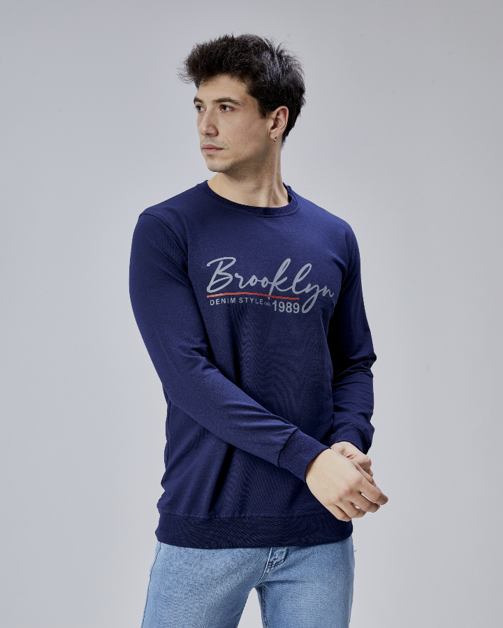 Resim Paul&More Erkek Sweat Brooklyn 0 Yaka 2 İp