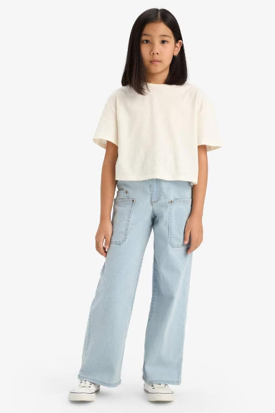 Resim Defacto Kız Çocuk  Jean Pantolon E5883A8/NM63