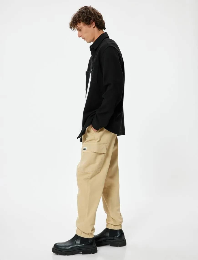 Resim Koton Erkek Kanvas Pantolon 5WAM40006HW