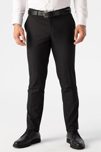 Resim Süvari Slim Kalıp Yan Cep Armürlü Erkek Kanvas Pantolon PN1014400445