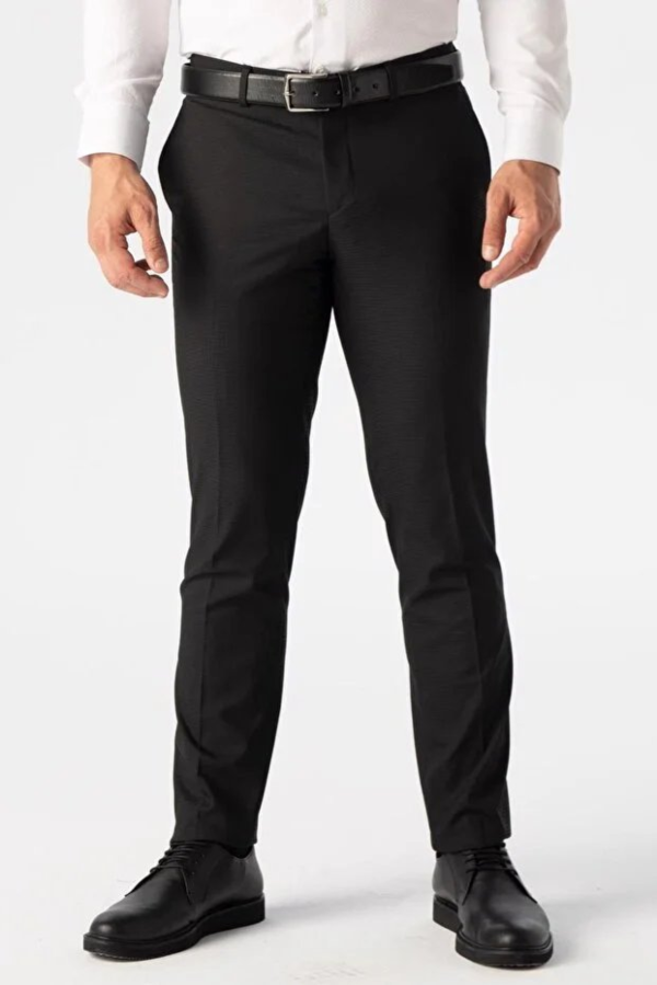 Resim Süvari Slim Kalıp Yan Cep Armürlü Erkek Kanvas Pantolon PN1014400445