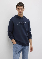 Resim Mavi Logo Kapüşonlu Erkek Sweat M065606-28417