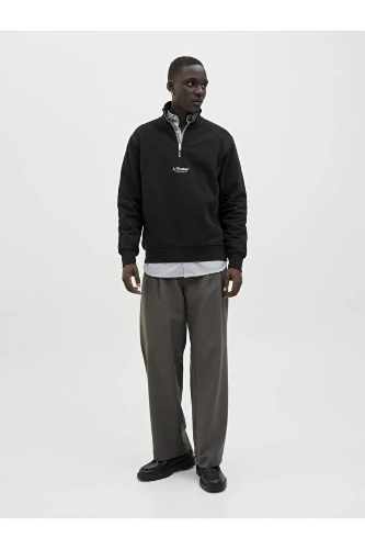 Resim Jack & Jones Jjesoho Sweat Quarter Zip Hn Noos Erkek Sweat 12278793