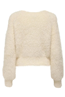 Resim Only Onllulu Ls Rib Short O-Neck Cc Knt Kadın Kazak 15350650