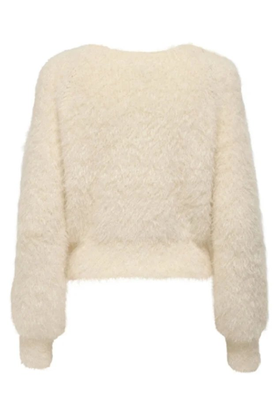 Resim Only Onllulu Ls Rib Short O-Neck Cc Knt Kadın Kazak 15350650