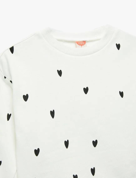 Resim Koton Kız Bebek Sweat 6Wmg10089Ak