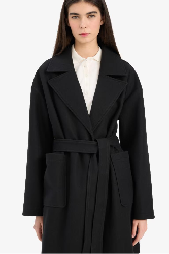 Resim Defacto Kadın Kaban E8636AX/BK27