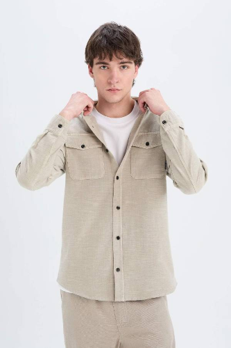 Resim Defacto Erkek Uzun Kol Gömlek B2654AX/BG170