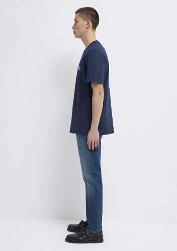 Resim Mavi Logo Tişört Derin Lacivert Erkek T-Shirt M0611714-70497