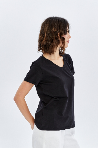 Resim Viole&More Kadın T-Shirt Yk18 V Yaka